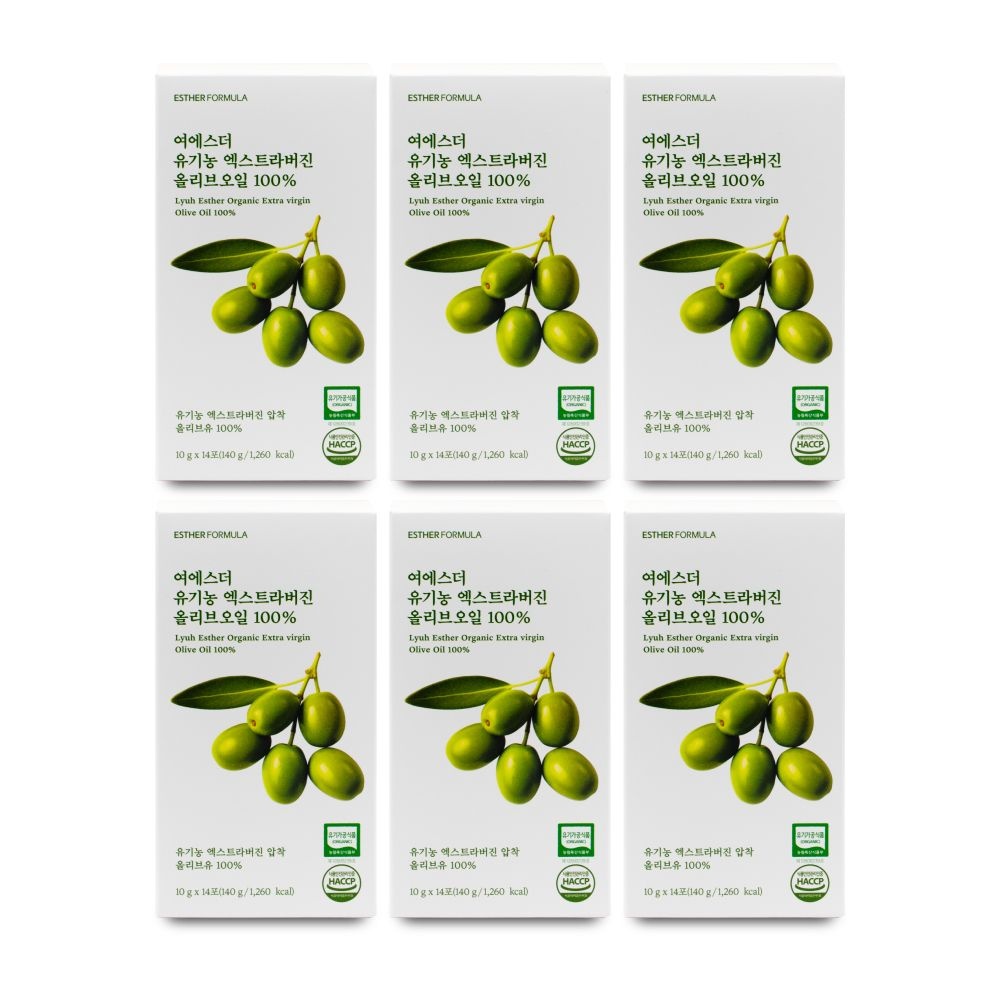 에스더포뮬러 여에스더 유기농 엑스트라버진 올리브오일 100% 10g x 14포 X 6박스 I