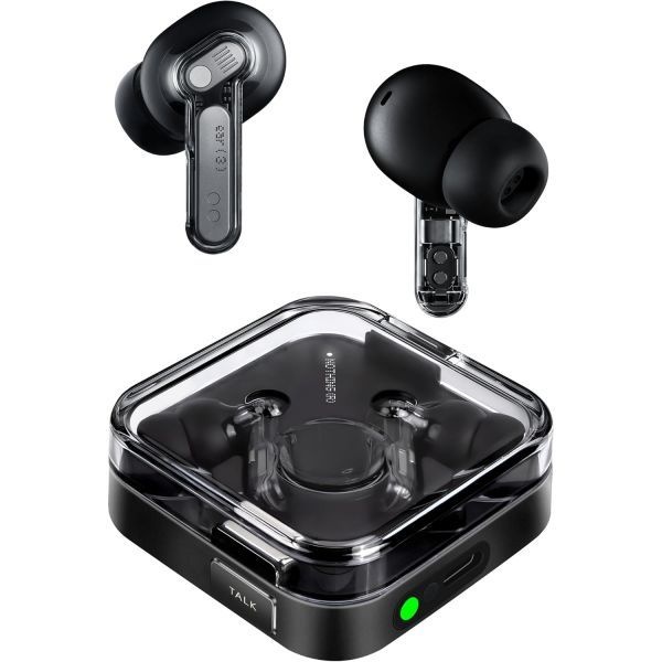 [해외] Nothing 낫싱 Ear 3 무선 이어버드 슈퍼 마이크 45dB 하이브리드 액티브 노이즈 캔슬링 블루투스 헤드폰 고해상도 6개