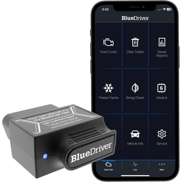 [해외] BlueDriver Bluetooth Pro OBDII 스캔 도구 아이폰호환 안드로이드 호환 구독료 없음 OBD2 차량 스캐너 코드 리더 1996년 이