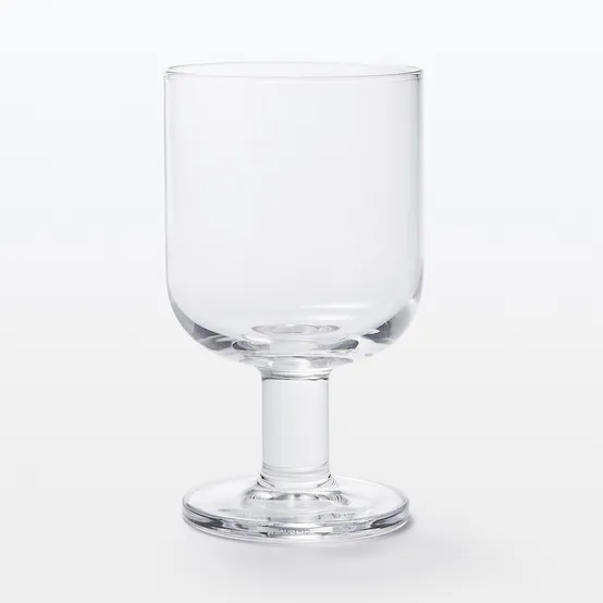 무인양품 강화 스템 글래스 와인잔 위스키잔 280ml 1개 L
