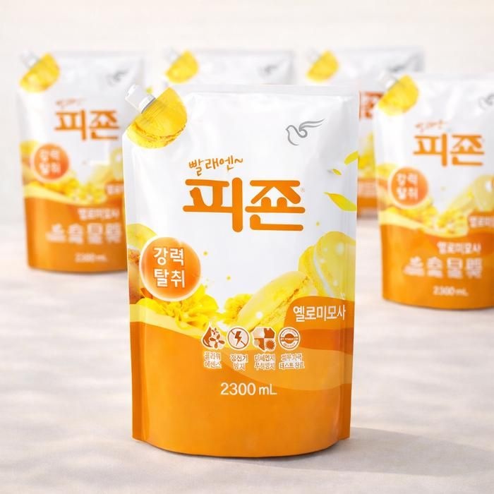 피죤 섬유유연제 리필 옐로미모사 2.3L 6개