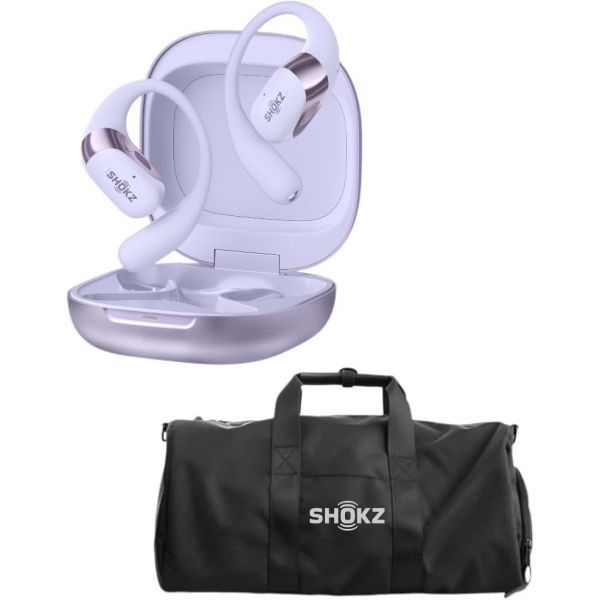 [해외] SHOKZ 샥즈 OpenFit 2 퍼플 오픈 이어 헤드폰 짐백 스포츠 운동 여행용 블랙 294574