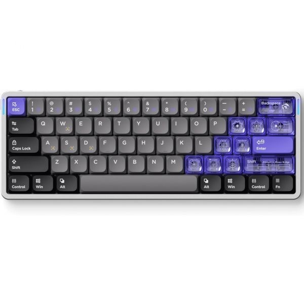 [해외] nuphy 누피 Air60 HE 래피드 트리거 유선 마그네틱 게이밍 키보드 61키 60% 컴팩트 작동 지점 조절 가능 8kHz 폴링률 홀