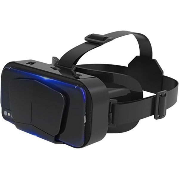 [해외] Xiaokeis 가상 현실 VR 헤드셋 3D 안경 지원 4.7 7인치 버전 스테레오 헤드폰 TV 영화 비디오 게임용 검정색 226538