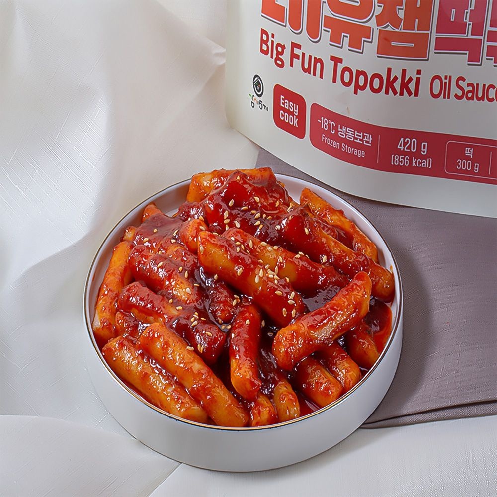 삼시오끼 매콤불맛 비법소스 기름 떡볶이 (2봉) 떡복이