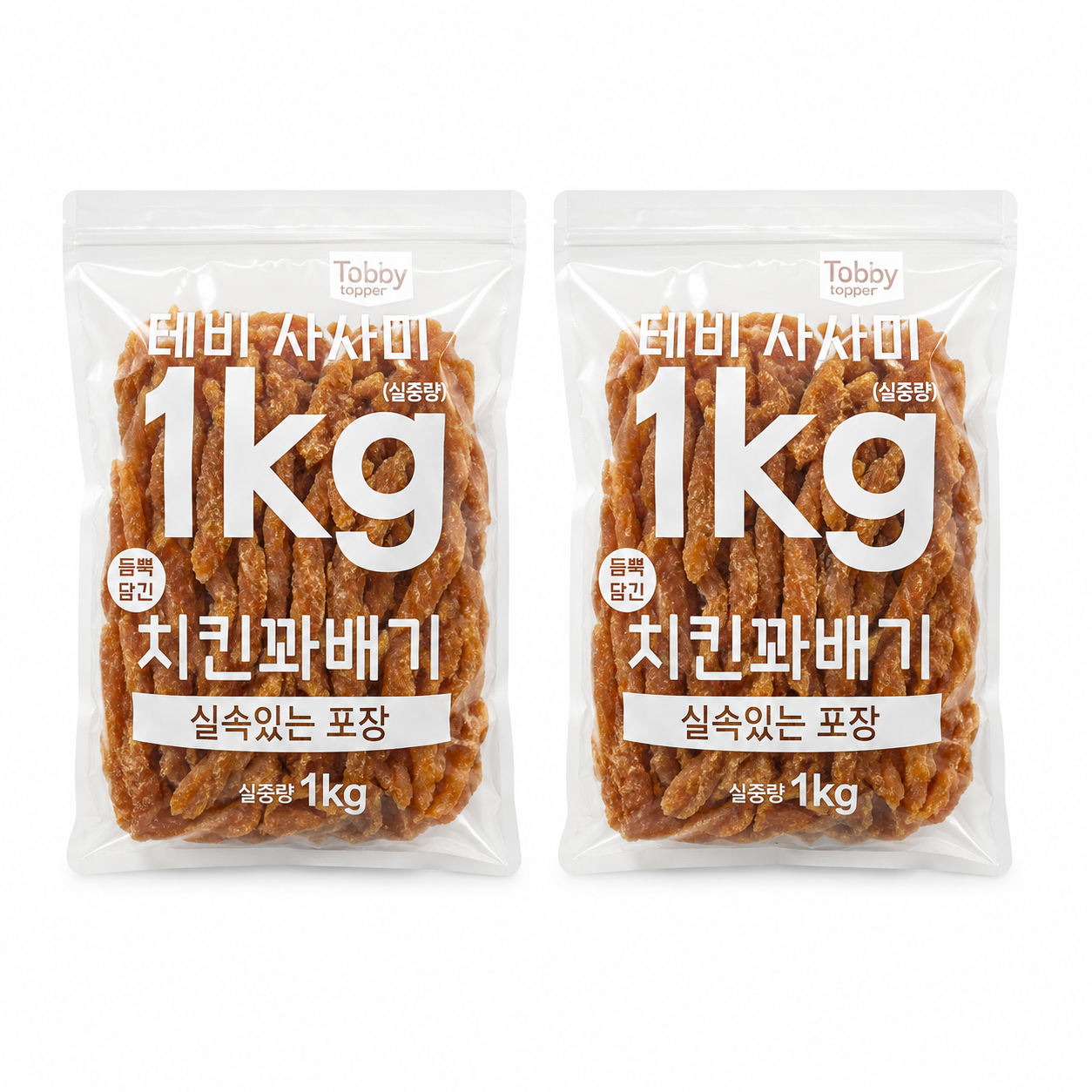 테비토퍼 테비 사사미 치킨꽈배기 1kg (2개)