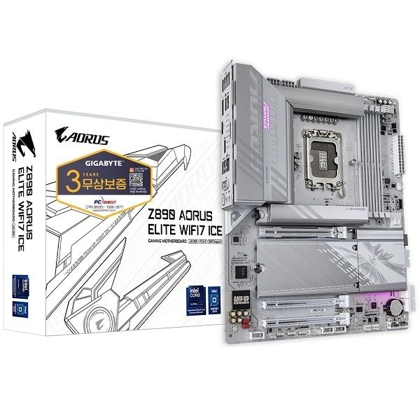 GIGABYTE Z890 AORUS ELITE WIFI7 ICE 피씨디렉트 인텔Z890ATX 4169296