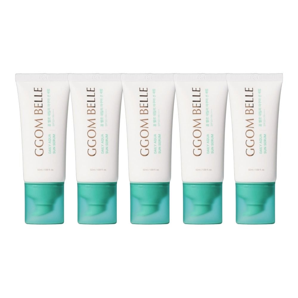 한국콜마㈜ 꼼벨르 선로션 데일리 아쿠아 선세럼 50ml 5개 데일리 촉촉한 자외선차단 서핑 선크림