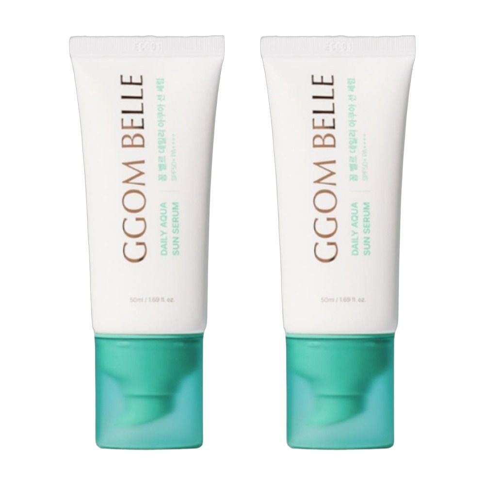 한국콜마㈜ 꼼벨르 데일리 데일리 아쿠아 선세럼 50ml 2개 백탁없는 물놀이 서핑 러닝 선크림