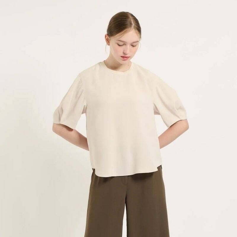 BCBG BCBG 볼륨 소매 블라우스 B5C7B410 E6F8G3H1 J4K9L2M5