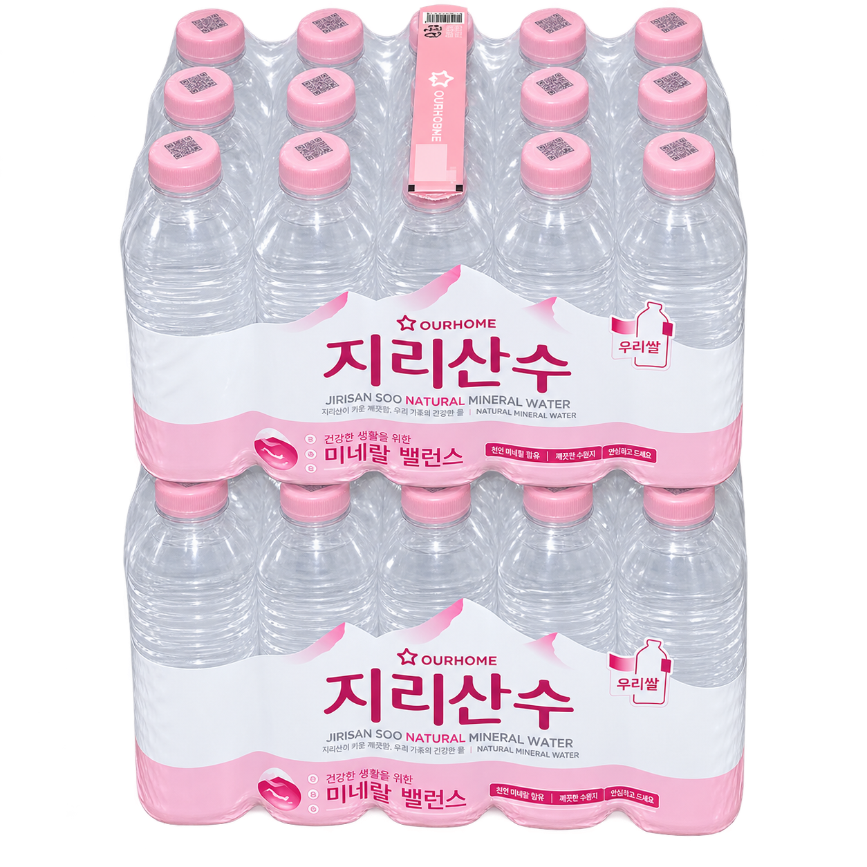 지리산수 핑크 생수 500ml, 40개