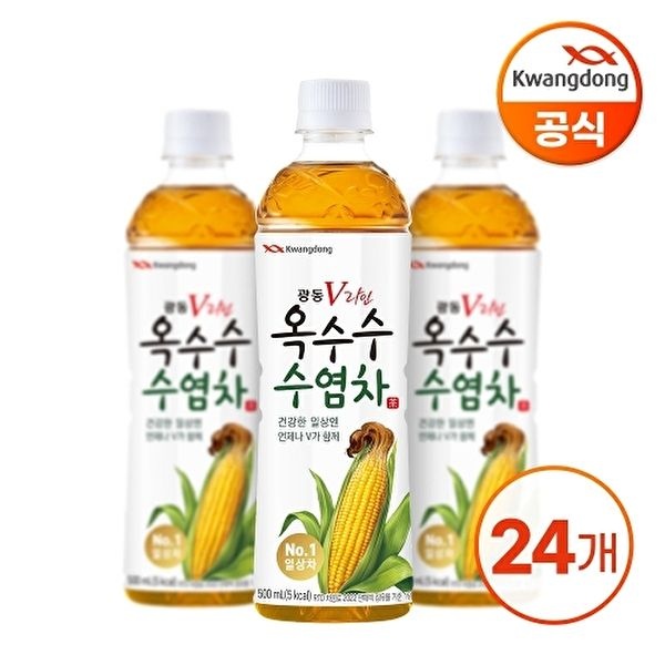 광동 [광동]광동 옥수수수염차 500ml x 24병 (무/유라벨 랜덤발송)