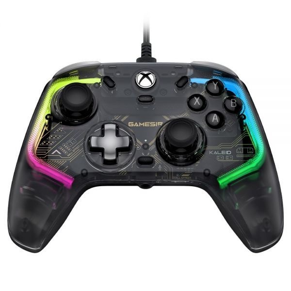 [해외] GameSir Kaleid 컨트롤러 Xbox 시리즈 X S One Windows 10 11 Steam 호환 유선 게이밍 게임패드 홀 효과 조이스틱 트리거 드리