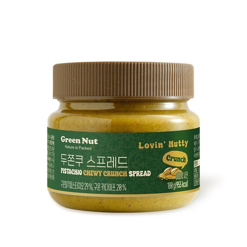 그린너트 두쫀쿠 스프레드 180g 피스타치오 두바이 쫀득쿠키 버터 잼