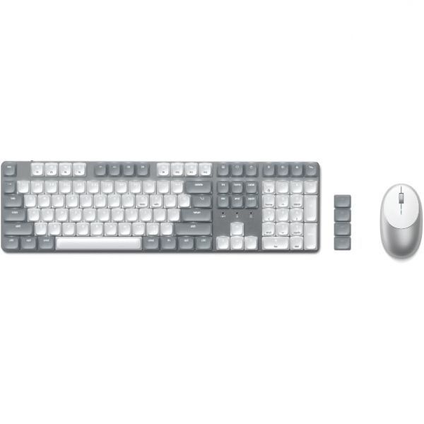 Satechi [해외] Satechi 사테치 SM3 기계식 키보드 M1 무선 블루투스 마우스 Mac Windows 호환 충전식 Type C 포트 포함 실버 314918