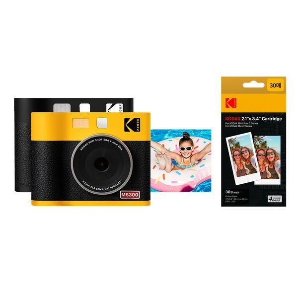 UnKnown KODAK 코닥 미니샷3 ERA MS300+카트리지 38매 카메라 포토프린터 즉석카메라 사진인화기 483675