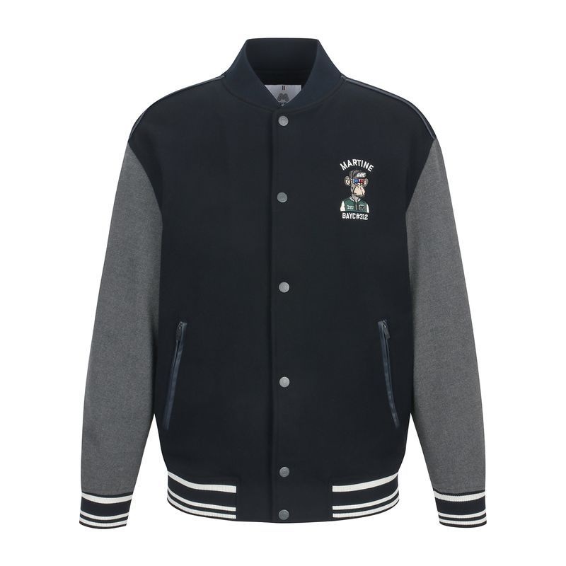 MARTINE GOLF <매장정품> [8월 24일 배송] 마틴골프 MARTINE GOLF BAYC Uni Bomber Jumper_NAVY (Men) QM0EJP40649 320176