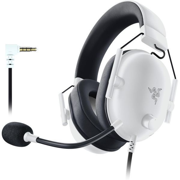 [해외] Razer 레이저 블랙샤크 V2 X (Xbox) - 유선 이스포츠 헤드셋 Xbox S|X 콘솔용 (250g, 심장형 마이크로폰, 50mm 드라이버, 수