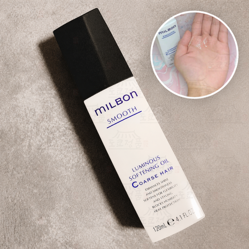 글로벌 밀본 헤어 오일 C 스무스 루미너스 소프트닝 굵은 모발 120ml