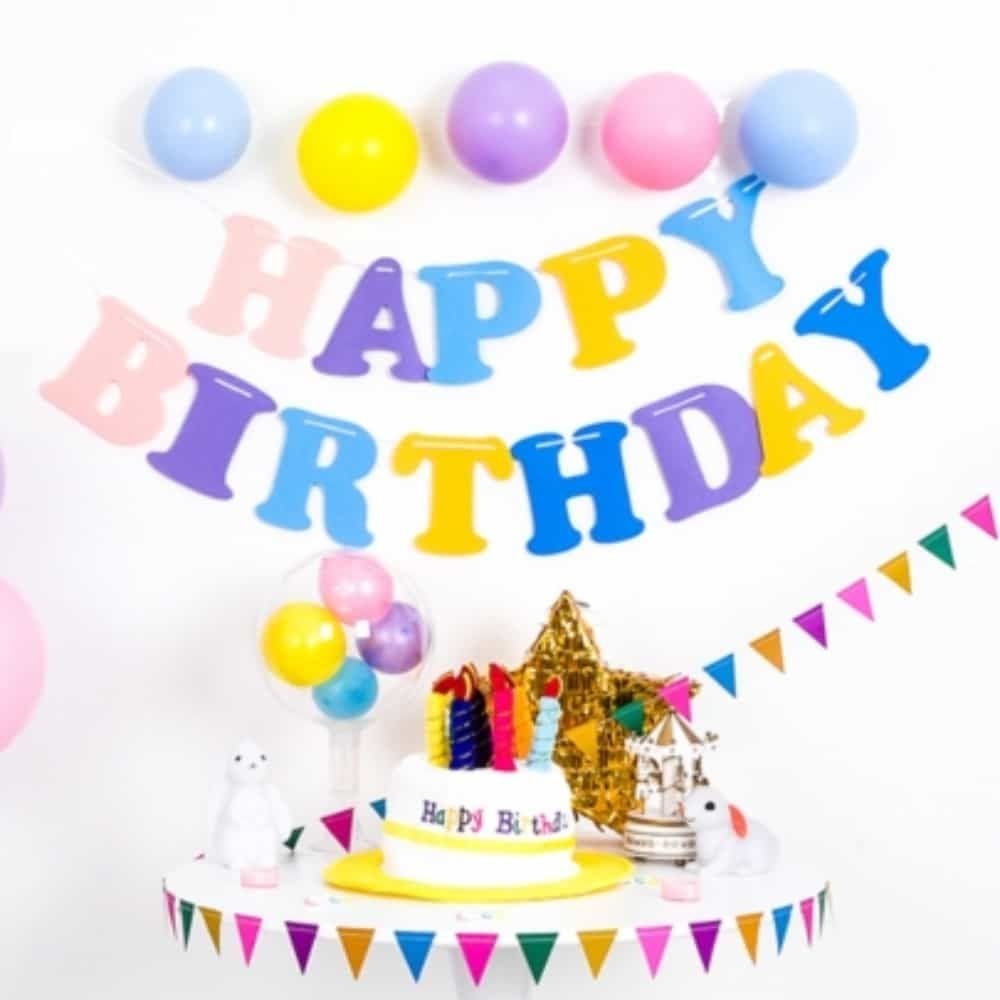 마카롱 펠트 생일 가랜드 돌잔치 장식 이벤트장식 펠트가랜드 포토존가랜드