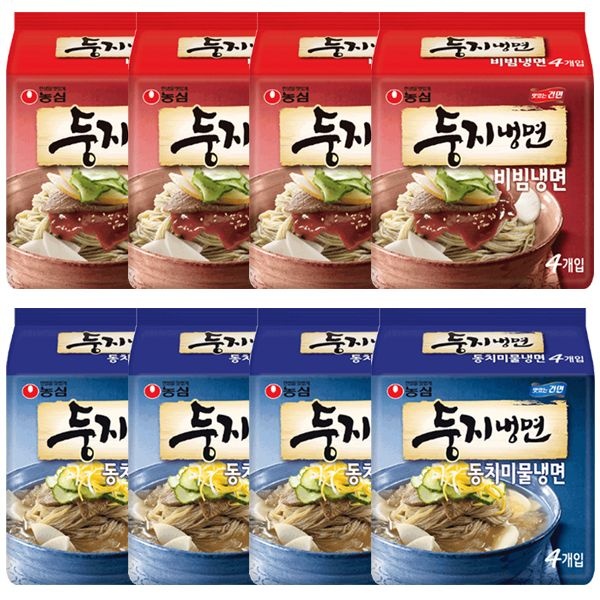 농심 둥지비빔냉면 16개 + 동치미물냉면 16개(총32개)