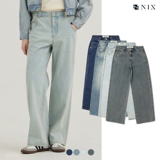 NIX여 D톤M톤G톤L톤 워싱 와이드 LNSFCDW571M