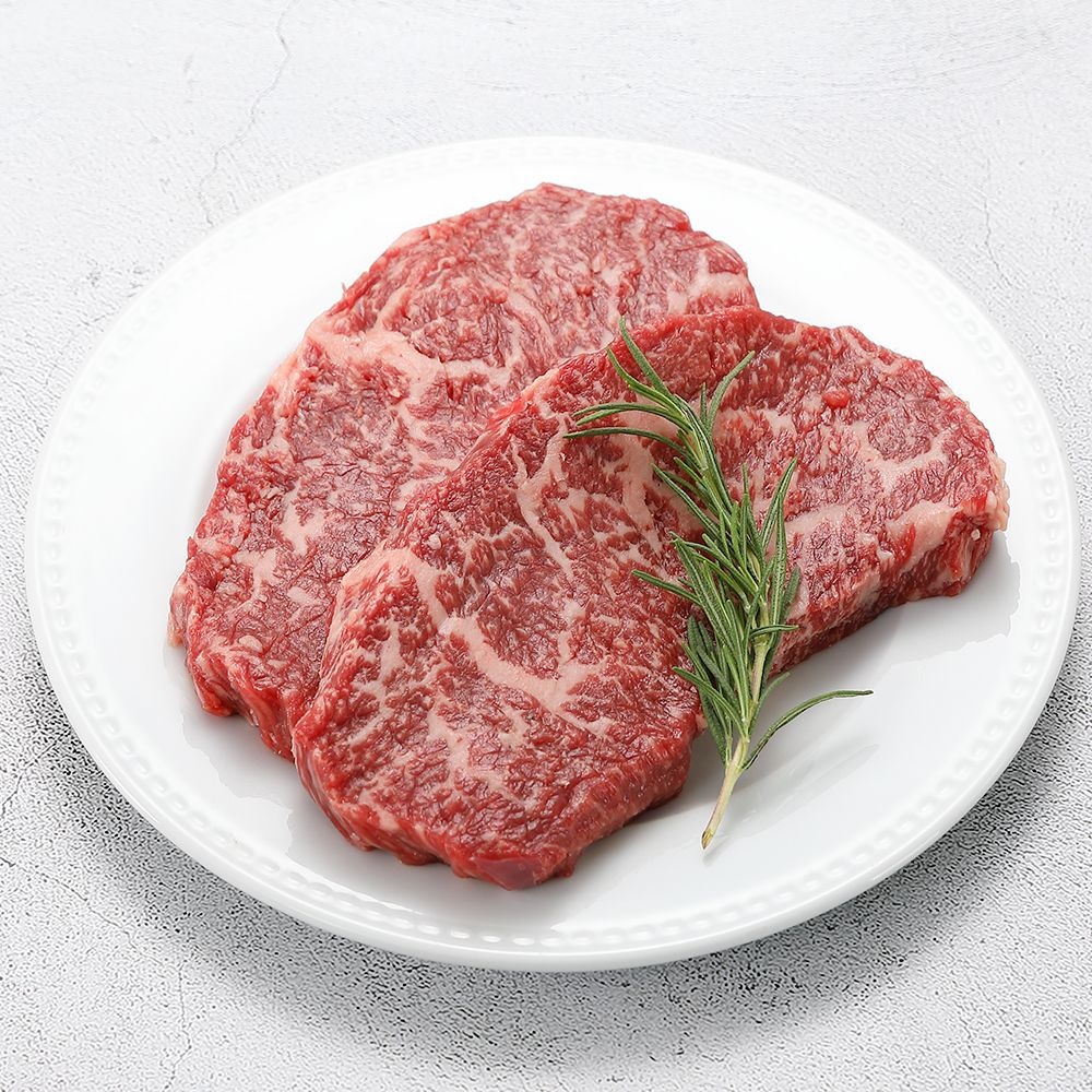 바라던 마장동 투뿔 냉동 한우 등심 200g 소고기 스테이크