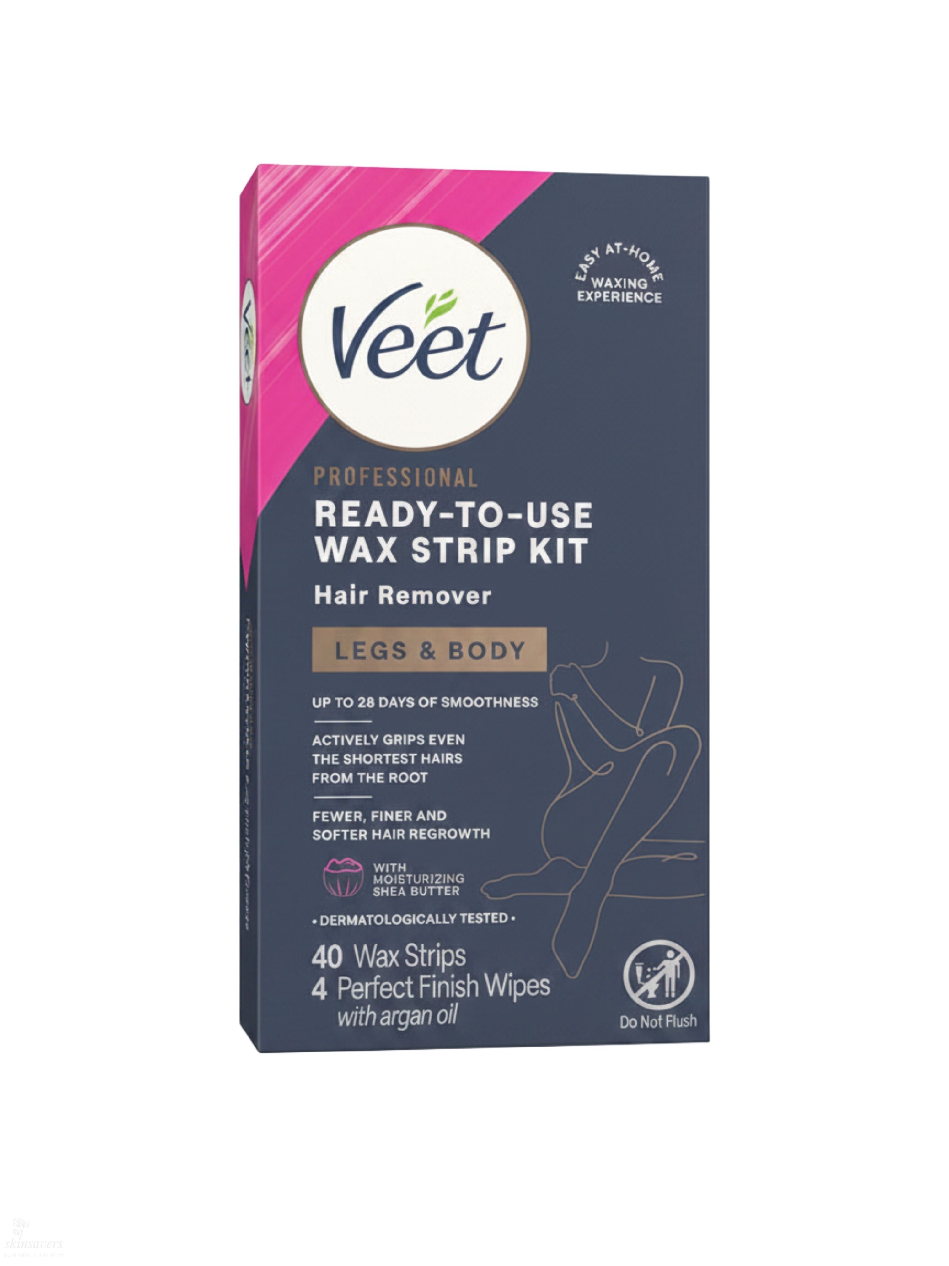 [해외] 비트 다리 바디 제모 콜드 왁스 스트립 40매 Veet