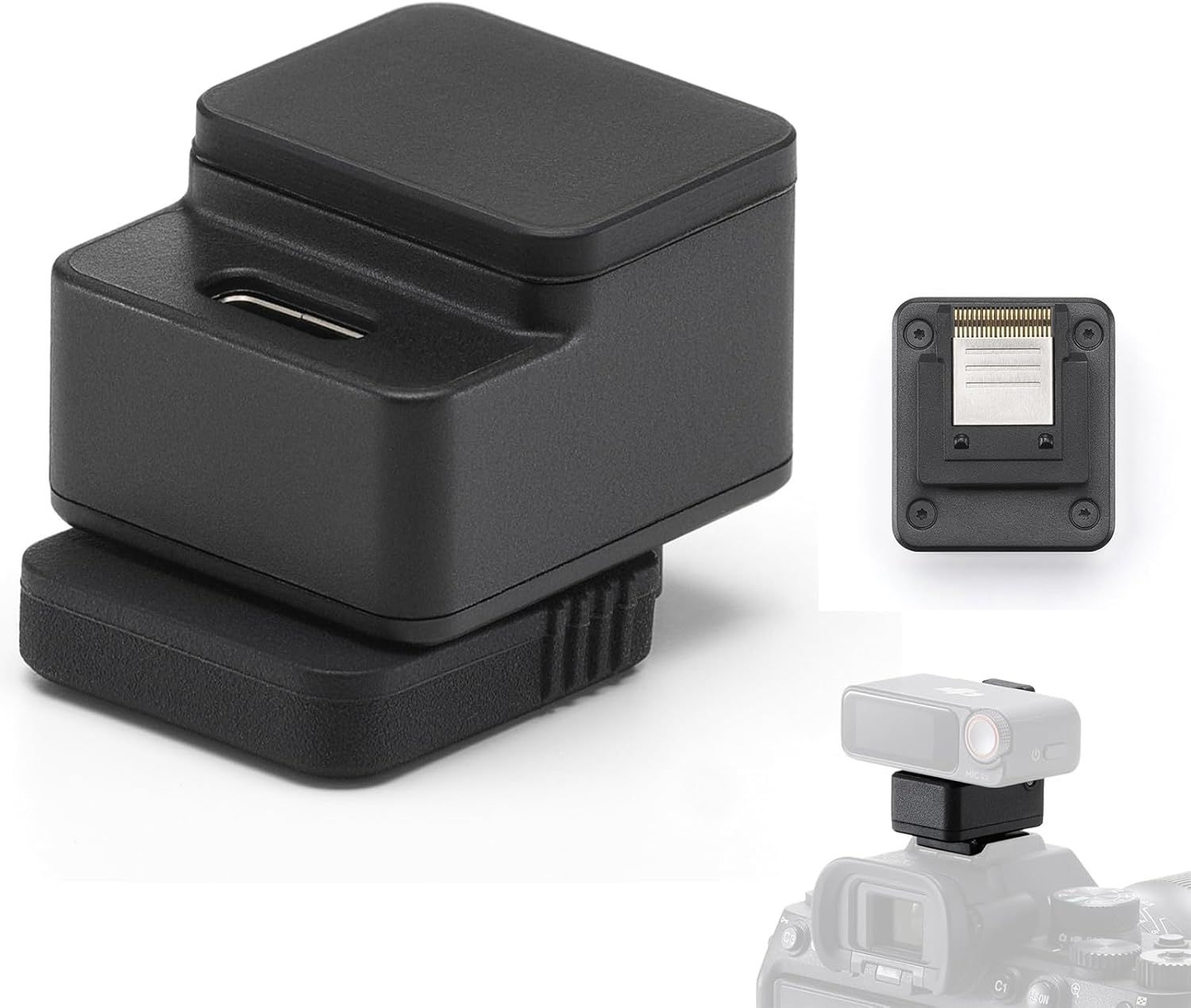Fraternize DJI Mic 3/Mic Mini 카메라 어댑터, 소니 A6700 ZV-E10 A7C A1 A9M3 FX3 MI 핫슈 수신기 연결, 액세서리