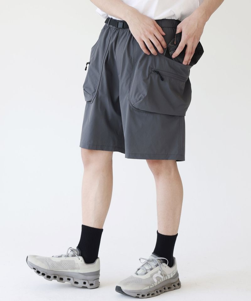 MODERMENT 매장정품 모더먼트 MODERMENT 스트레치 멀티포켓 벨티드 쇼츠 차콜 MM25NSPch 197440