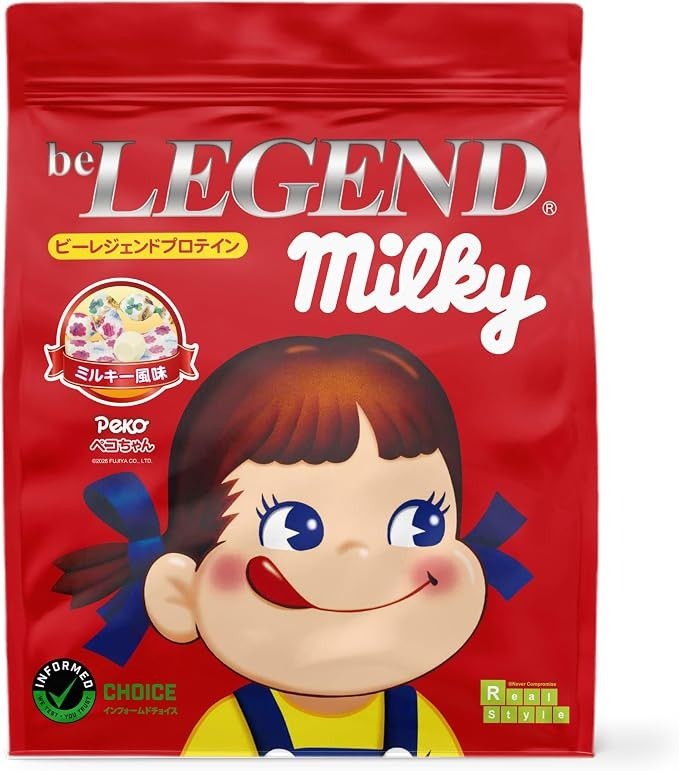 [해외] 후지야 밀키캔디 일본 레전드 단백질 비타민 페코짱 900g 밀키맛 코코아맛