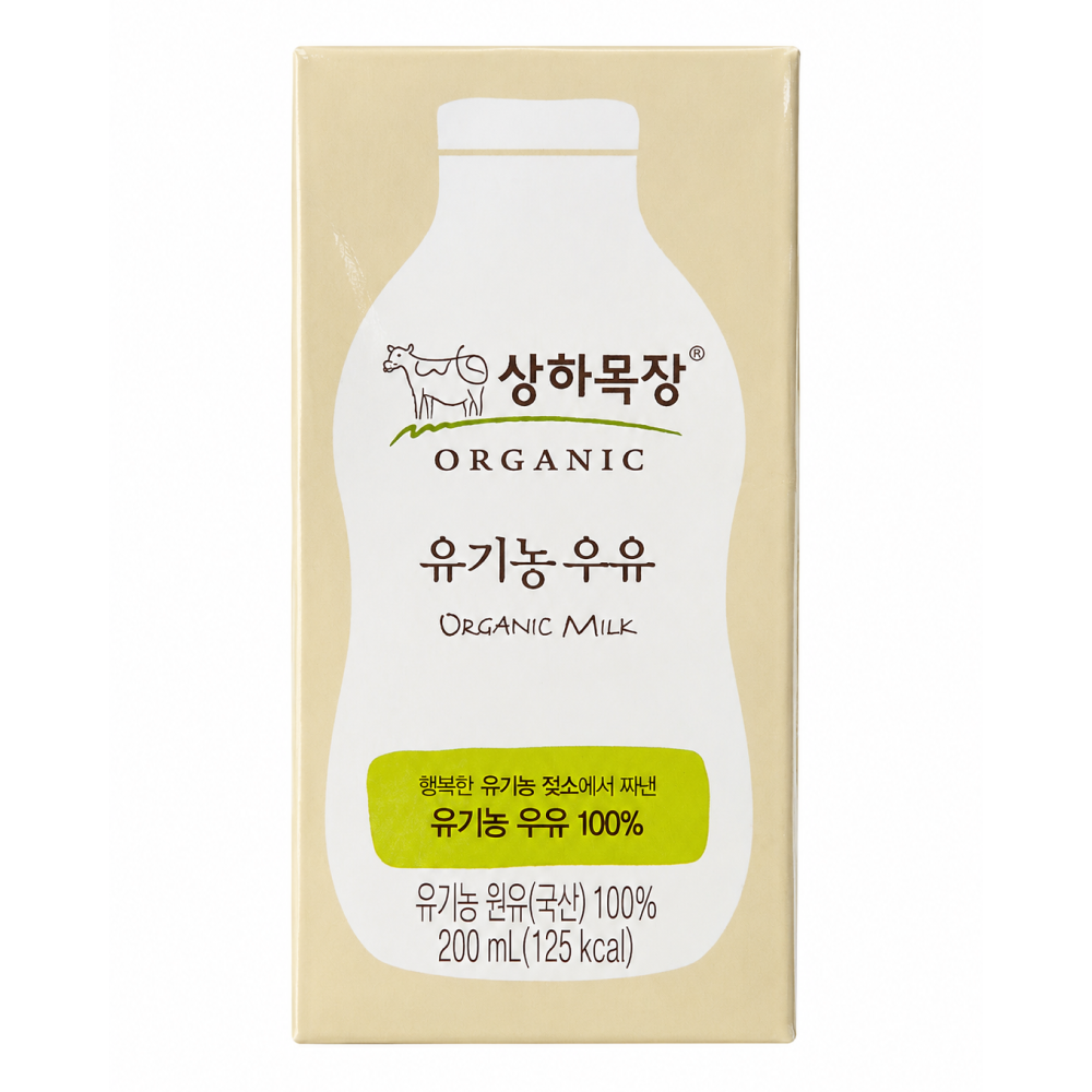 상하목장 유기농 멸균우유 200ml 48팩