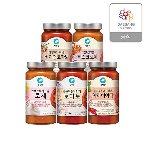 [청정원][T]청정원 스파게티소스 5종 택 3개 골라담기 (로제 2개:로제 1개)