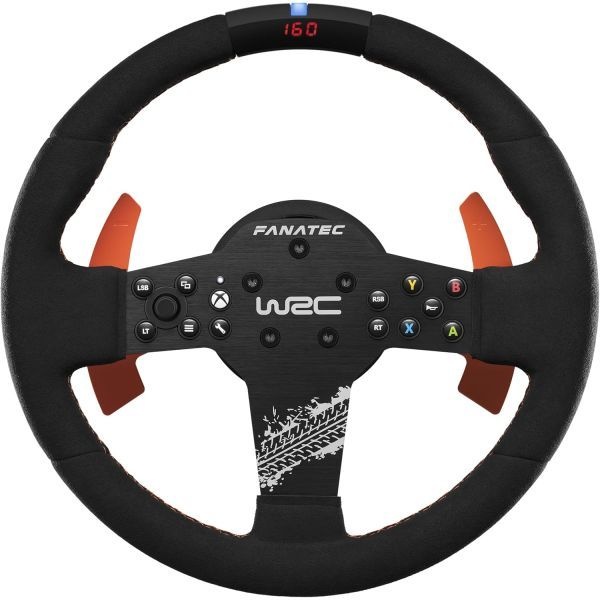 [해외] Fanatec 파나텍 CSL Elite 라이선스 WRC 랠리 시뮬레이션 레이싱 스티어링 휠 알칸타라 그립 RevStripe LED 디스플레이 분