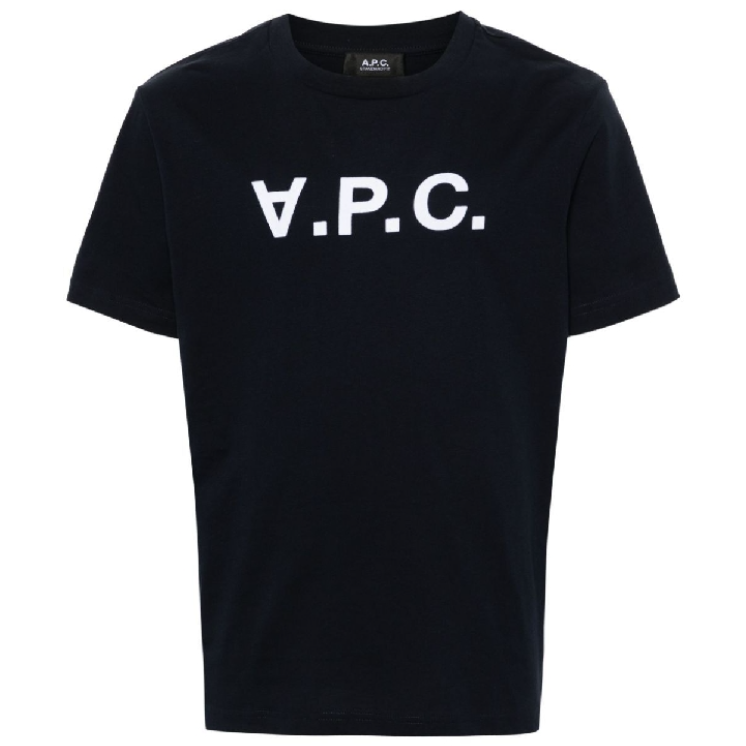아페쎄 COHBM M26384 TIQ VPC 로고 공용 반팔티 다크 네이비