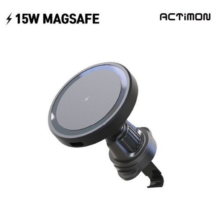 엑티몬 15고속 맥세이프 차량용 무선 충전기 (C-TYPE) M-MAG-CWC1