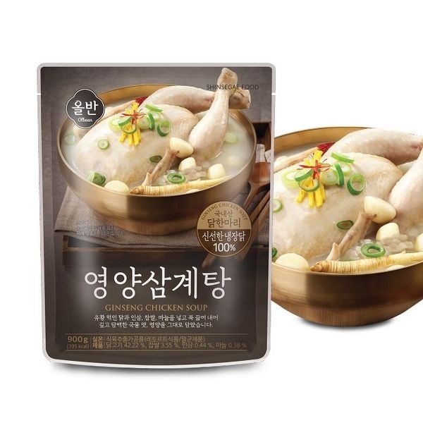[하프클럽]올반 유황먹인 냉장닭 영양삼계탕 900g x 4팩
