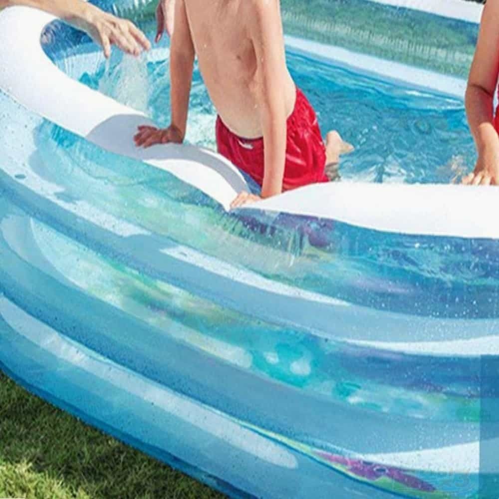 온빛상점협력사 투명 3단 물놀이 풀장 튜브풀장 어린이풀장 에어풀장 베란다수영장