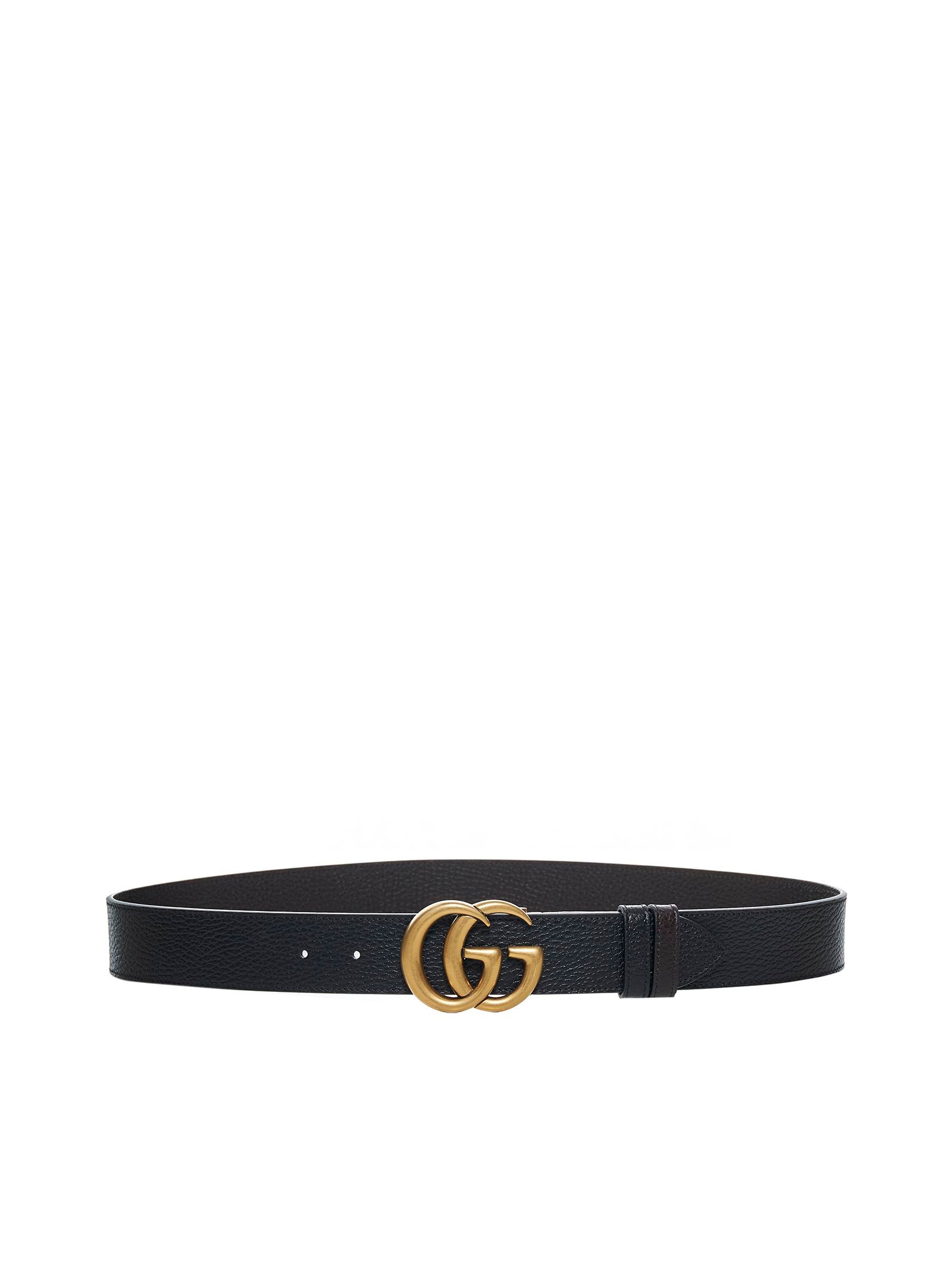 구찌 26FW 구찌 Reversible 블랙/브라운 레더 벨트 with Double G Buckle 627055CAO2T1062