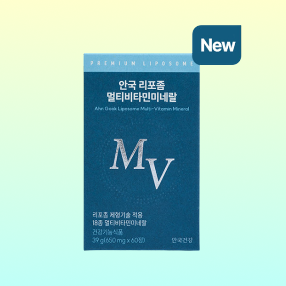 안국건강 안국 리포좀 멀티비타민 미네랄 60정 1개 종합영양제 비타민보충 미네랄보충 데일리영양