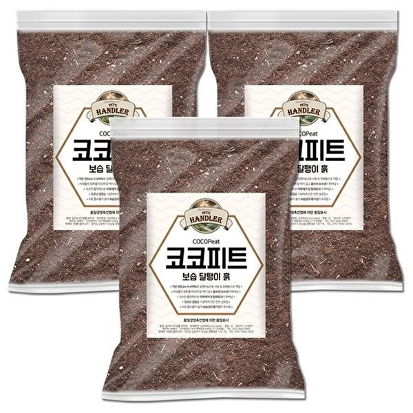 펫츠핸들러 코코피트 보습 달팽이흙 2Lx3개