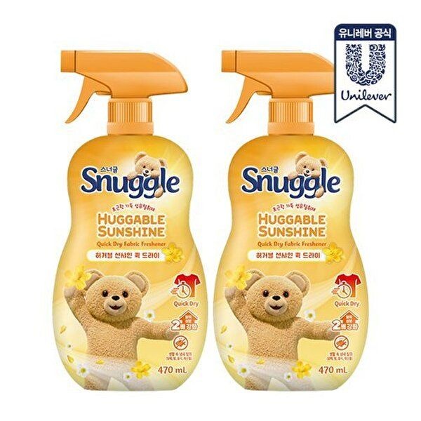 스너글 [스너글]스너글 허거블 선샤인 퀵 드라이 섬유탈취제 470ml x 2개