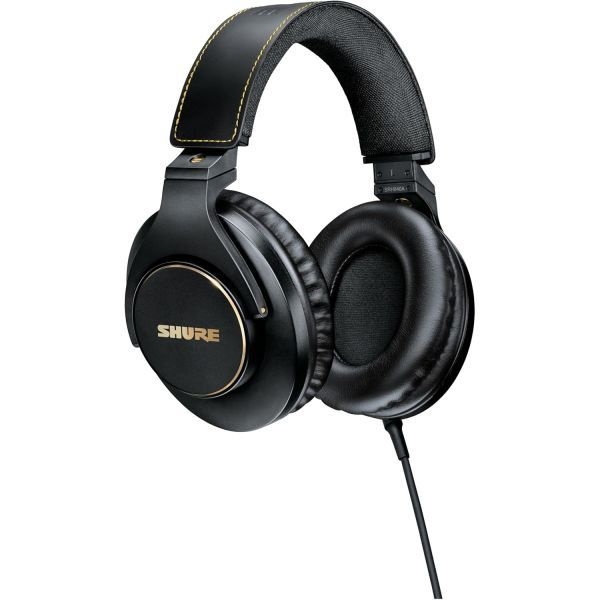 Shure [해외] Shure 슈어 SRH840A 전문가용 오버이어 유선 스튜디오 헤드폰 맞춤형 주파수 응답 디테일한 사운드 조절 접이식 디자