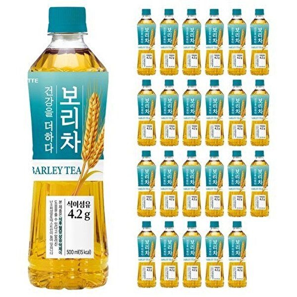 [롯데칠성음료]롯데 더하다 보리차 500ml x 24페트
