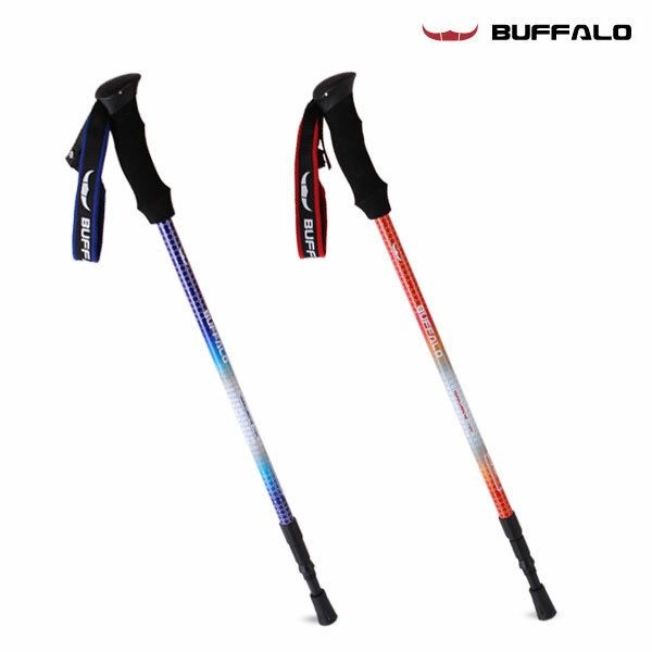 블루버팔로 (현대Hmall) 버팔로 3단 도트 등산스틱 듀랄루민 7075 경량2개1SET