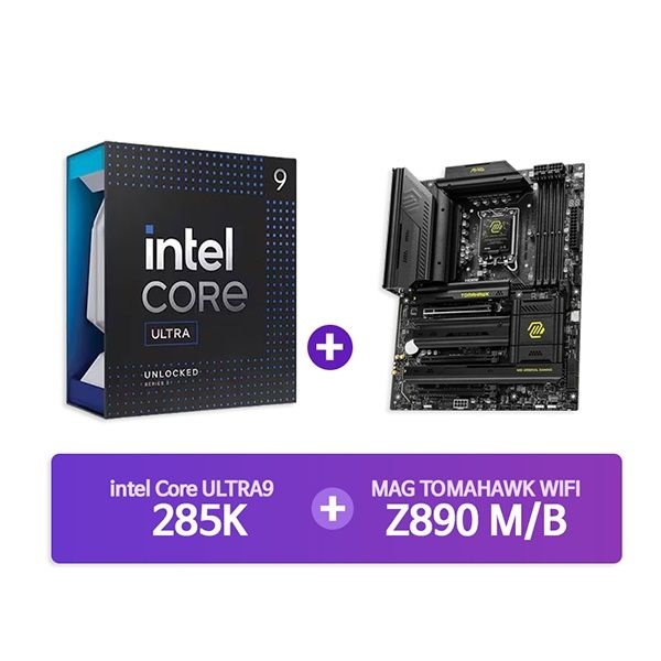 UnKnown MSI MAG Z890 토마호크 WIFI + INTEL Ultra9 프로세서 285K 박스 결합 4169239