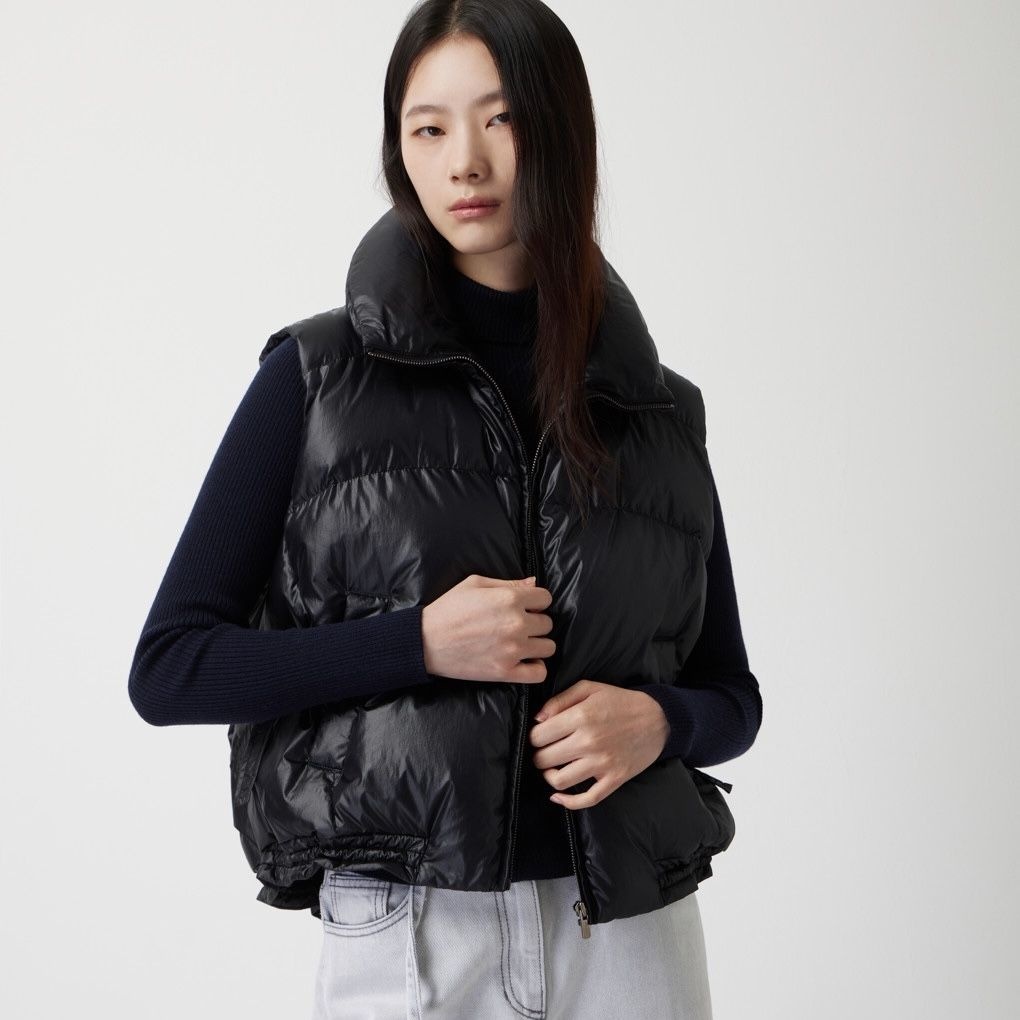 하이넥 구스 베스트 Z254PSG814 (다크베이지)