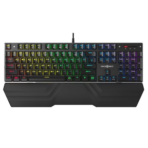 UnKnown 마이크로닉스 유선 기계식 키보드 MANIC X240 LED 적축 블랙USB 4053392