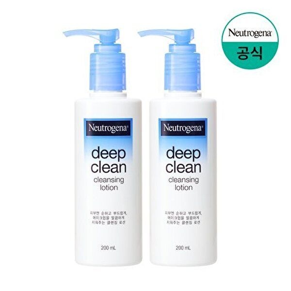 [뉴트로지나]뉴트로지나 딥클린 클렌징 로션 200ml x2