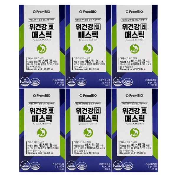 {백화점 상품} 프롬바이오 위건강엔 매스틱 3g x 15포 6통 /An 422385